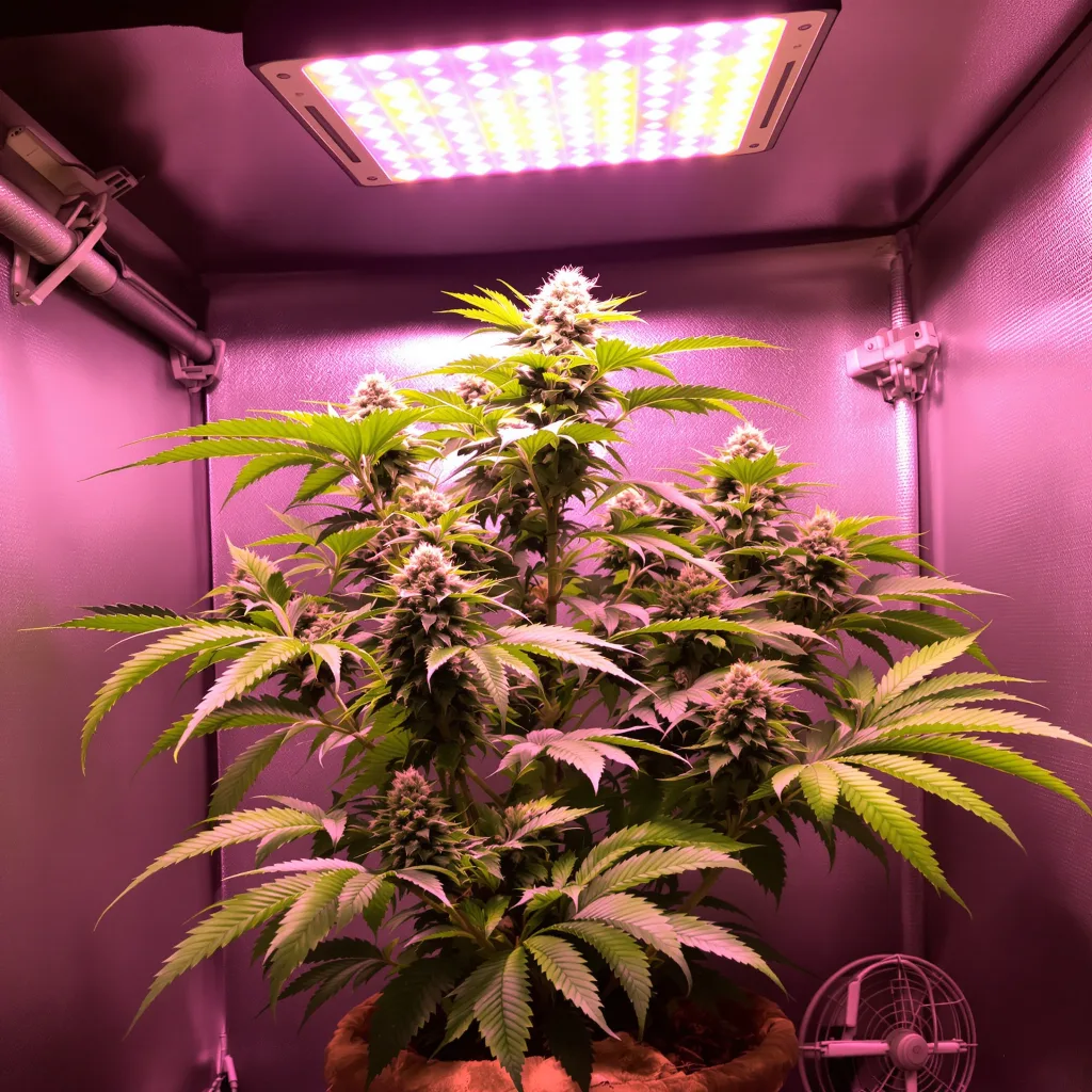 3X Crazy 82% indica / 18% sativa flower with visible trichomes