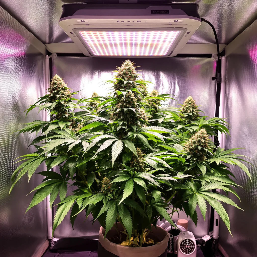 41 Cherries 69% indica / 31% sativa flower with visible trichomes