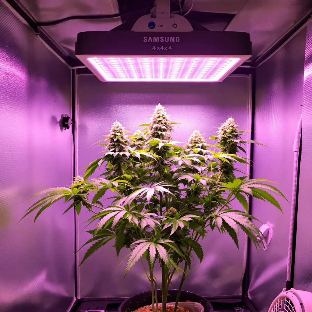 501st OG 74% indica / 26% sativa flower with visible trichomes