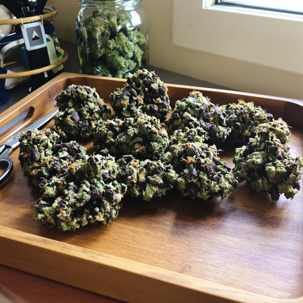 5th Element 79% indica / 21% sativa flower with visible trichomes