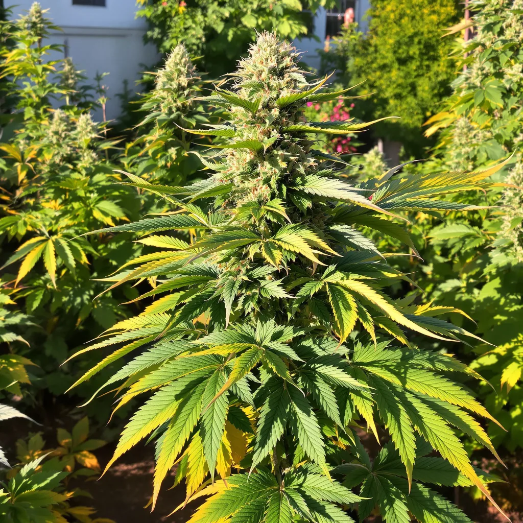 A-10 70% indica / 20% sativa flower with visible trichomes