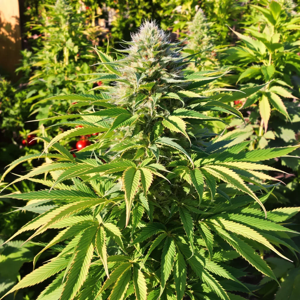 A-Train 79% indica / 21% sativa flower with visible trichomes
