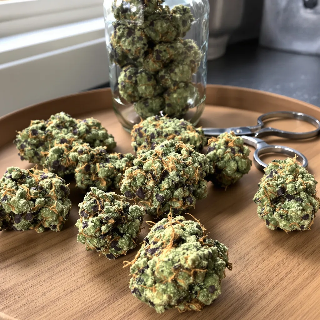 Aberdeen 40% indica / 60% sativa flower with visible trichomes