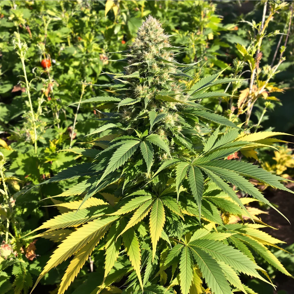 Abusive OG 85% indica / 15% sativa flower with visible trichomes