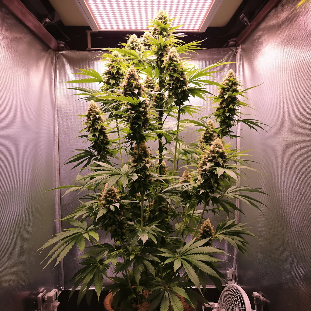 Acapulco Gold 20% indica / 70% sativa flower with visible trichomes