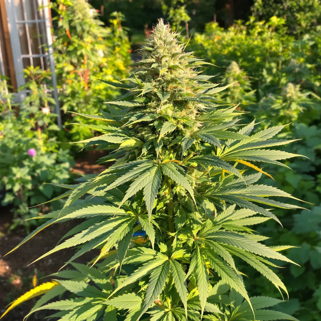 Ace Killer OG 66% indica / 34% sativa flower with visible trichomes