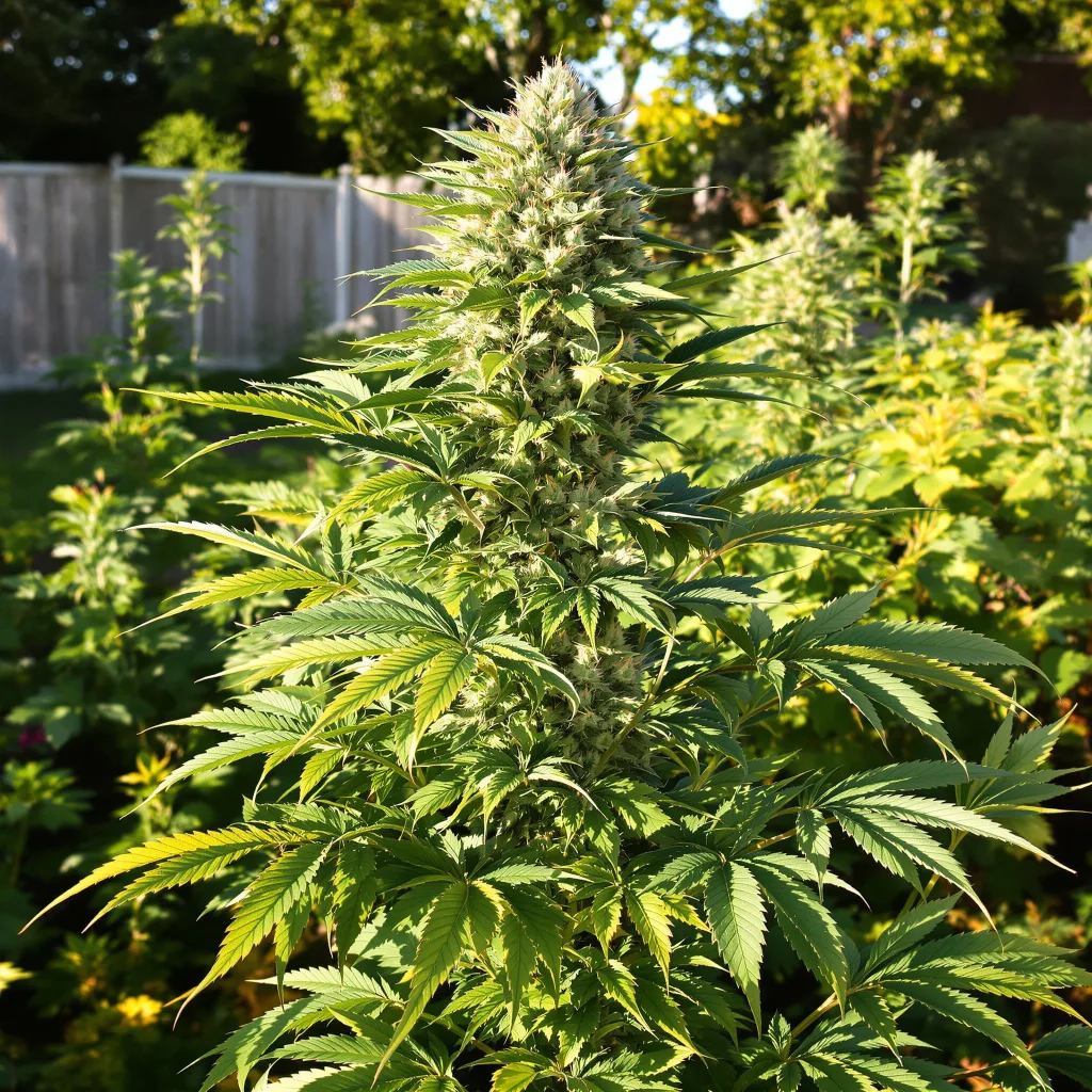 Afcrack 59% indica / 41% sativa flower with visible trichomes