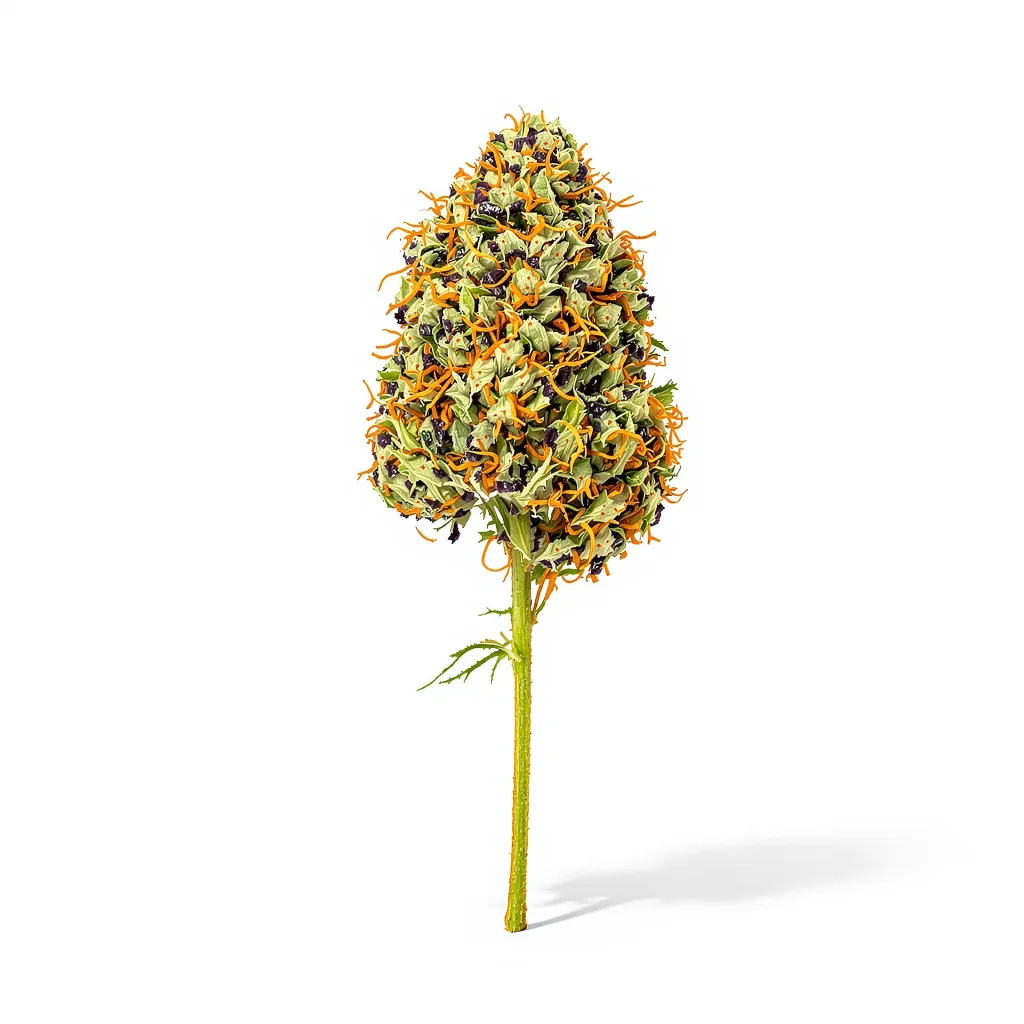 Afghani cannabis plant in flowering stage — 90-130 cm feminised