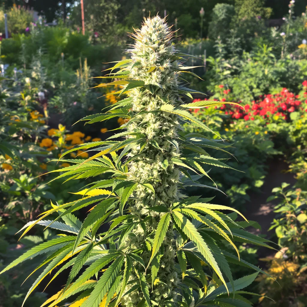 Agent Orange 61% indica / 39% sativa flower with visible trichomes