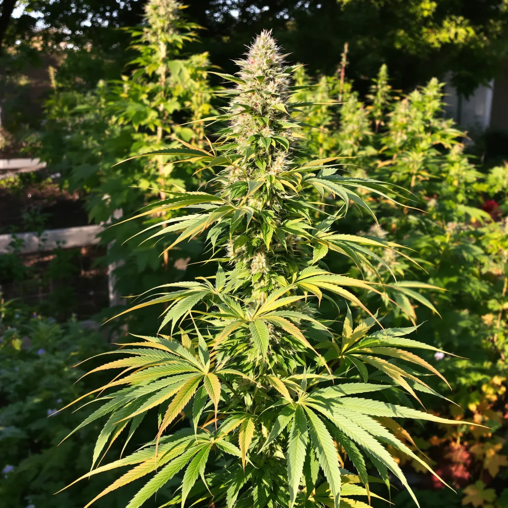Agent Tangie 11% indica / 89% sativa flower with visible trichomes