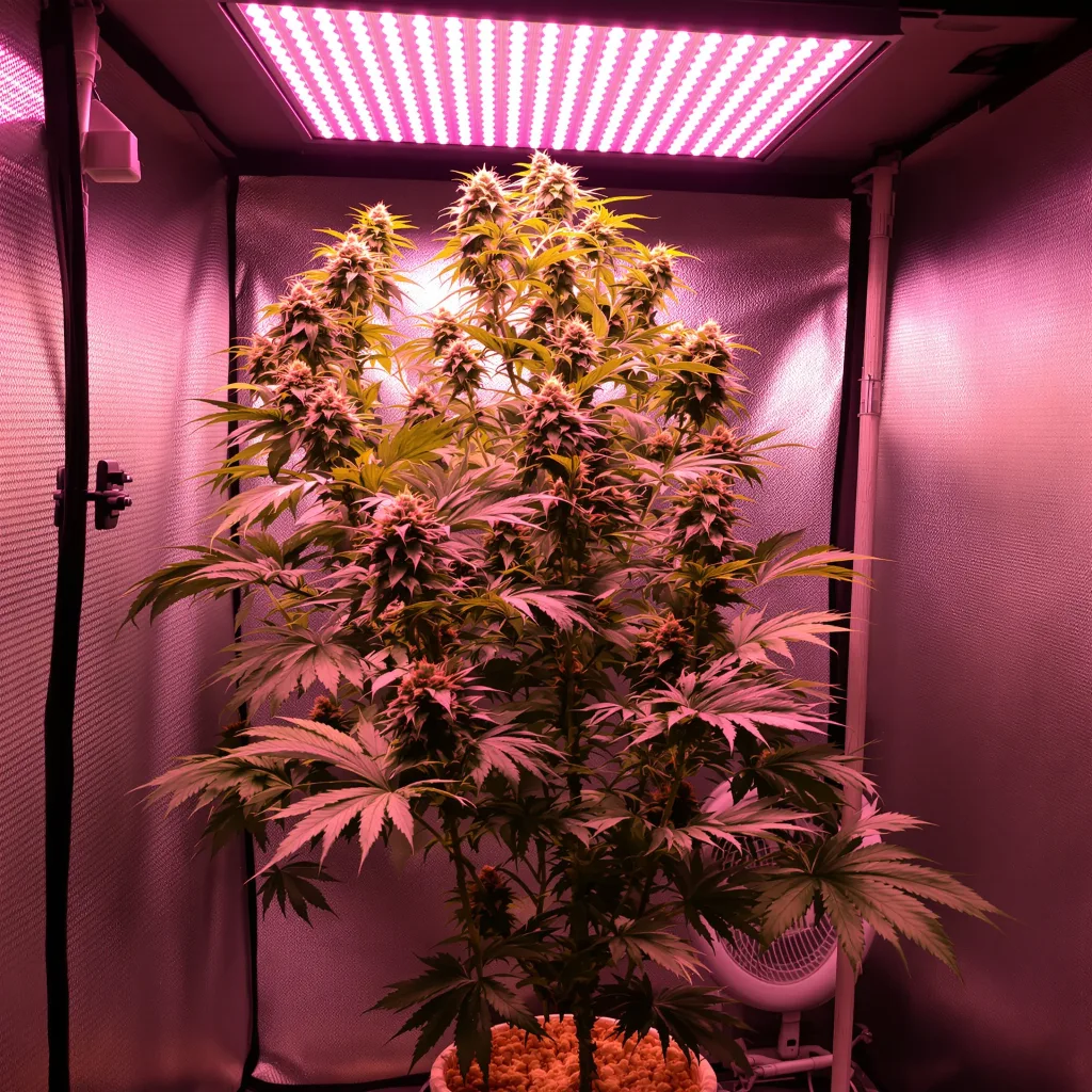 AK 6% indica / 94% sativa flower with visible trichomes