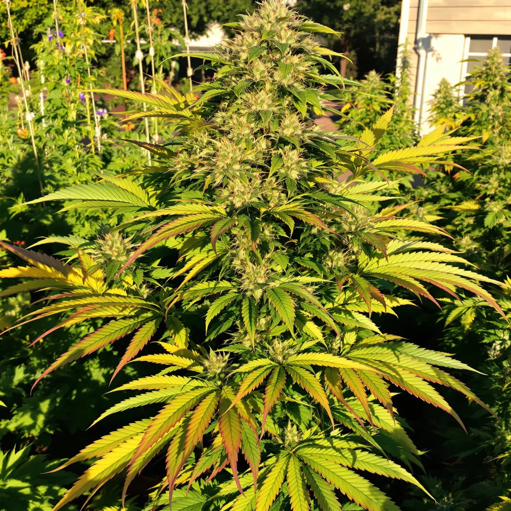 Alien Bubba 79% indica / 21% sativa flower with visible trichomes