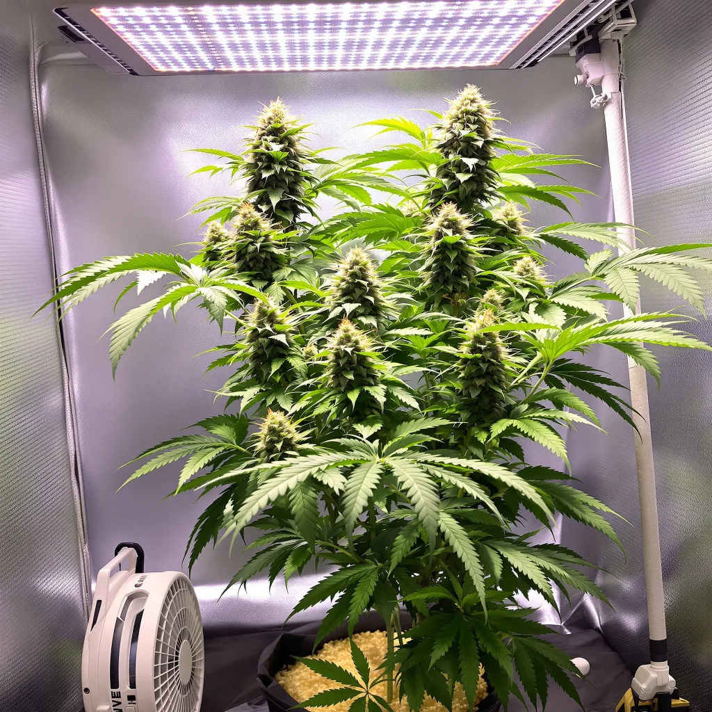 Alien Dawg 81% indica / 19% sativa flower with visible trichomes