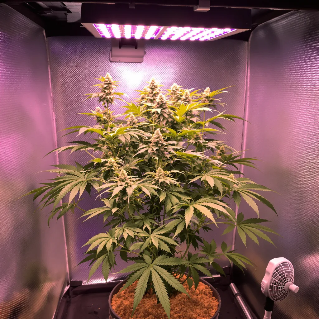 Alien Dawg 81% indica / 19% sativa flower with visible trichomes