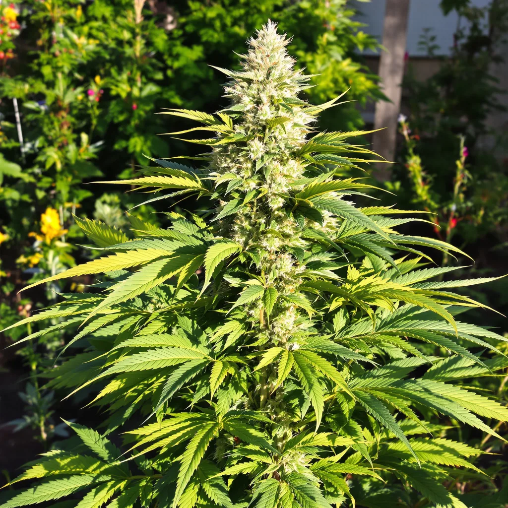 Alien Dawg 81% indica / 19% sativa flower with visible trichomes