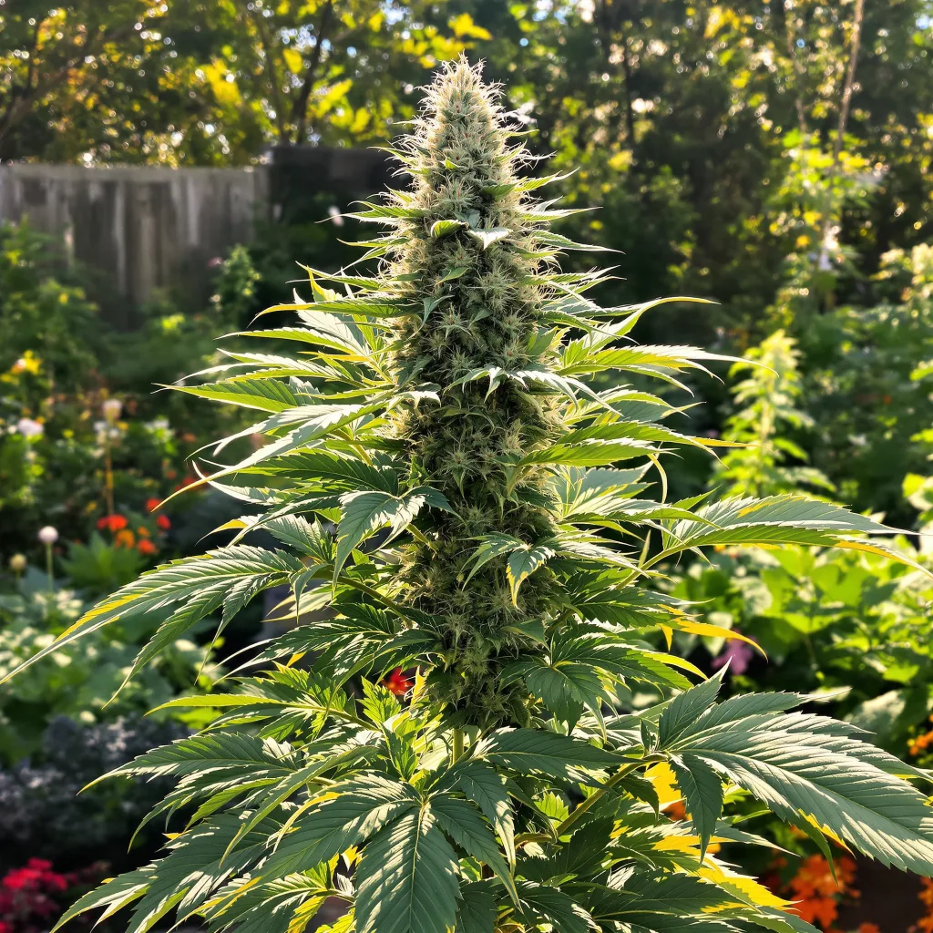Alien Kush 52% indica / 48% sativa flower with visible trichomes