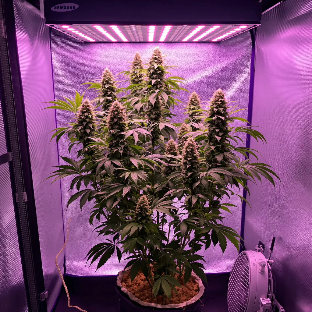 Alien Mints 88% indica / 12% sativa flower with visible trichomes