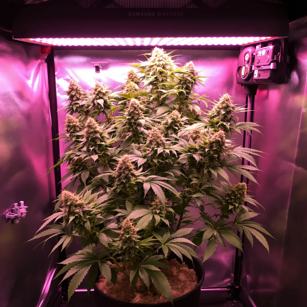 Alien OG 50% indica / 50% sativa flower with visible trichomes