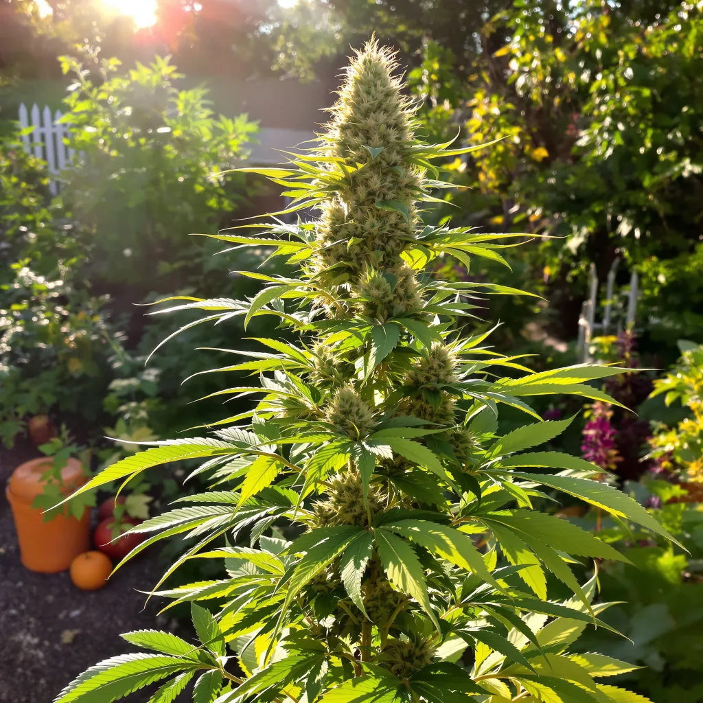 Alien OG 50% indica / 50% sativa flower with visible trichomes