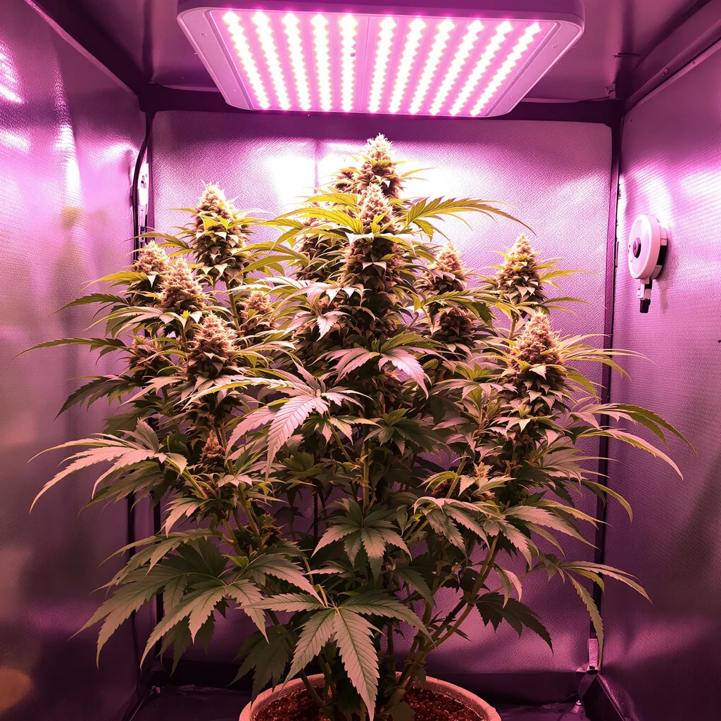 Alien Rock Candy 41% indica / 59% sativa flower with visible trichomes