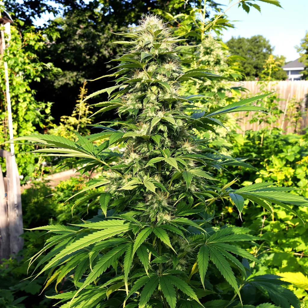 Alien Rock Candy 41% indica / 59% sativa flower with visible trichomes