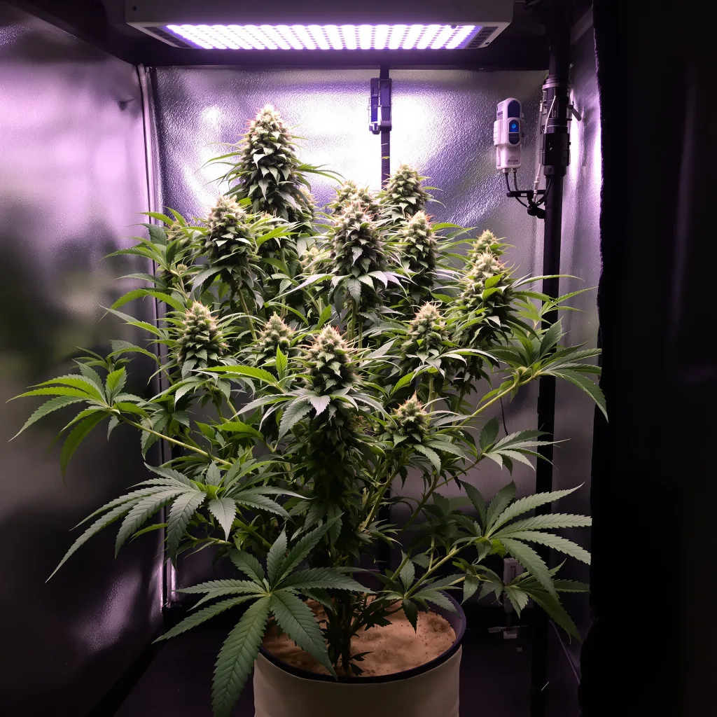 Alien Technology 79% indica / 21% sativa flower with visible trichomes