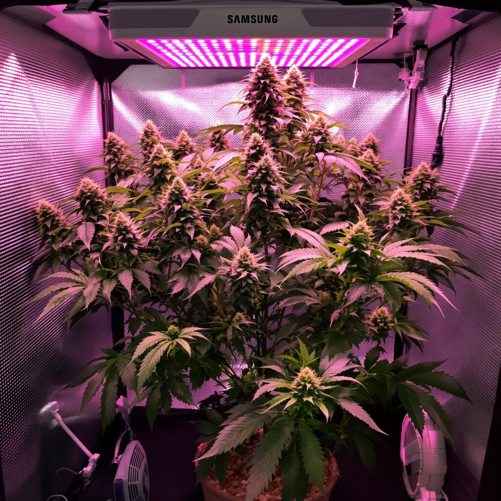 Ancient Kush 78% indica / 22% sativa flower with visible trichomes