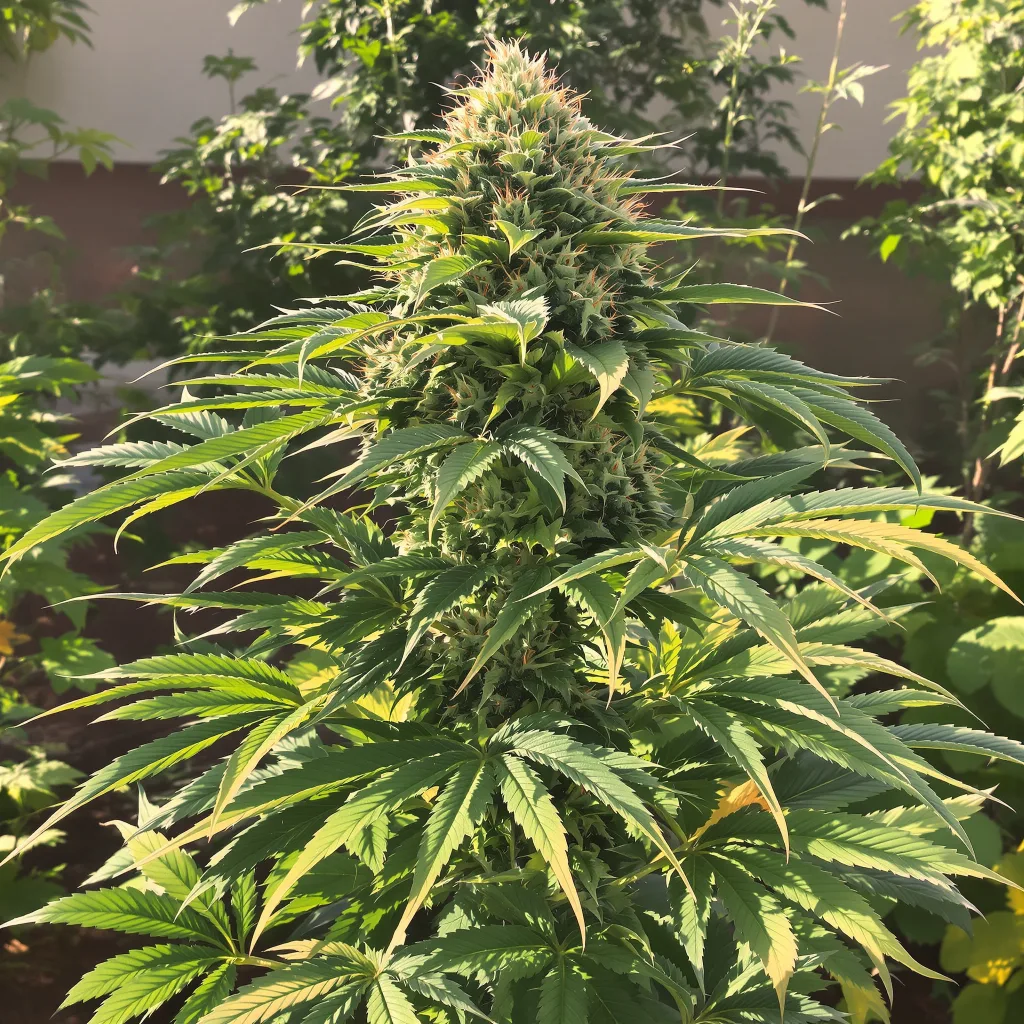 Ancient Kush 78% indica / 22% sativa flower with visible trichomes