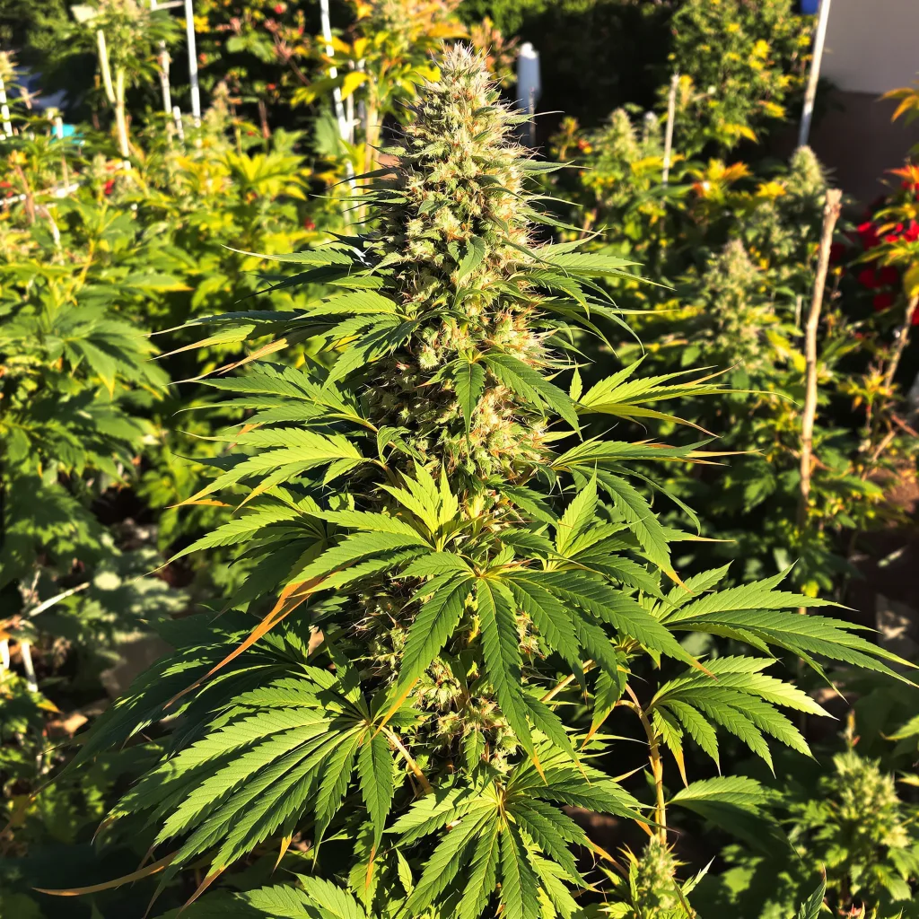 Anesthesia 74% indica / 26% sativa flower with visible trichomes