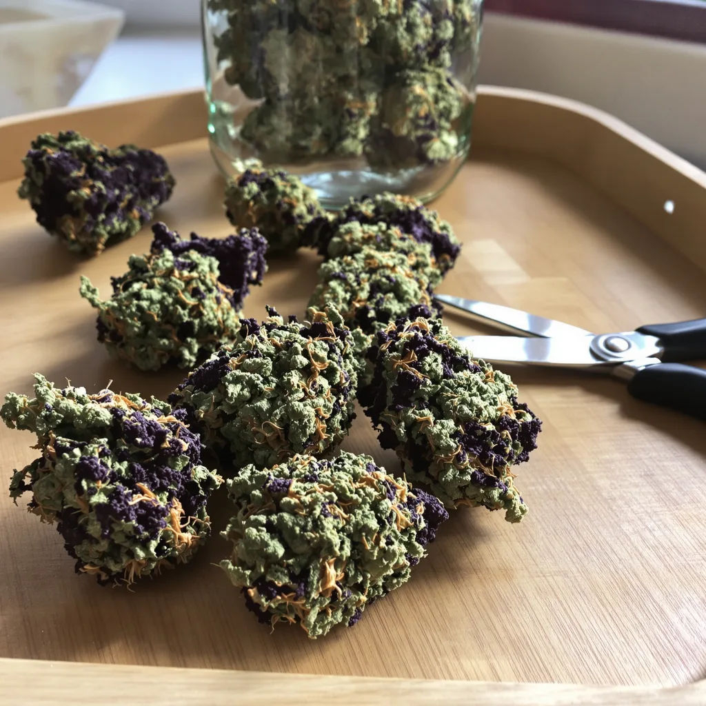 Anonymous OG 89% indica / 11% sativa flower with visible trichomes