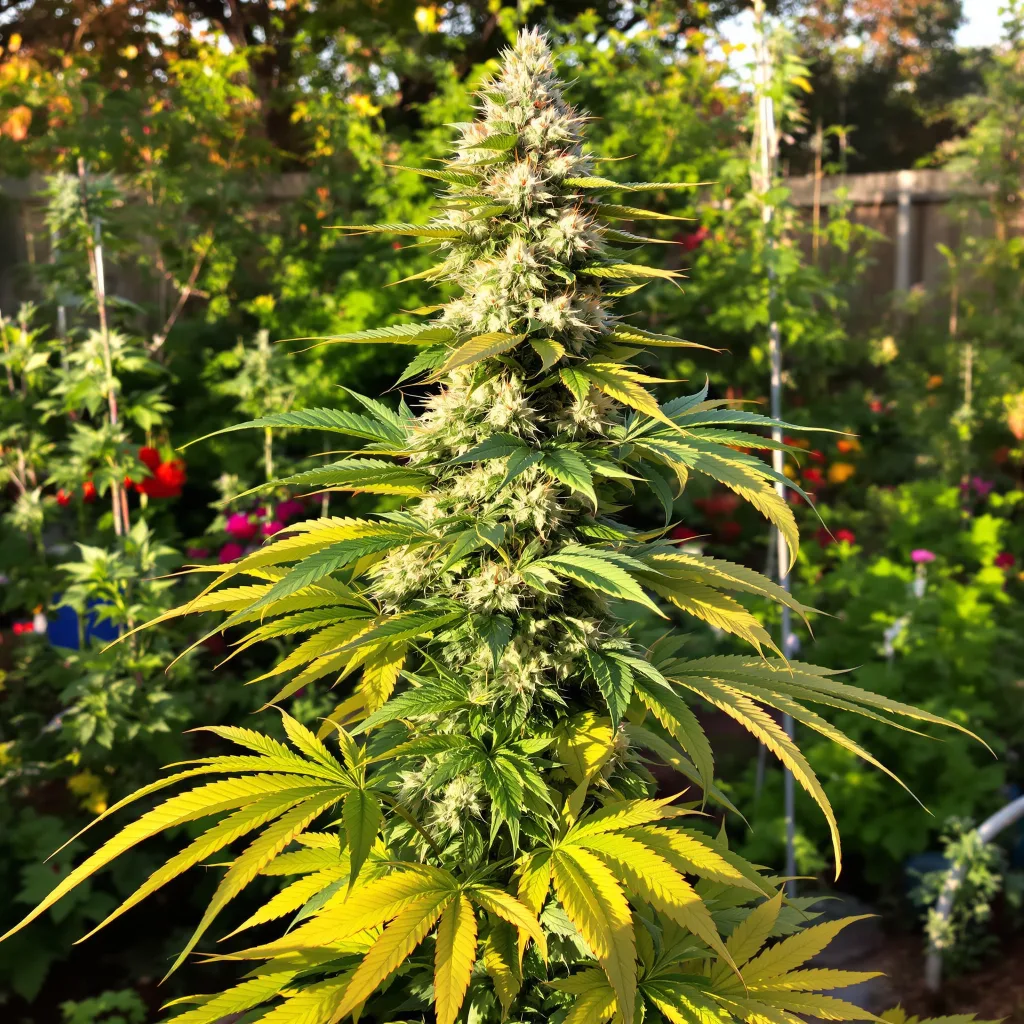 Ape Shit 44% indica / 56% sativa flower with visible trichomes