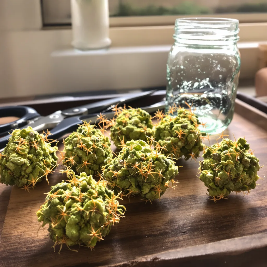 Apollo 13 5% indica / 95% sativa flower with visible trichomes