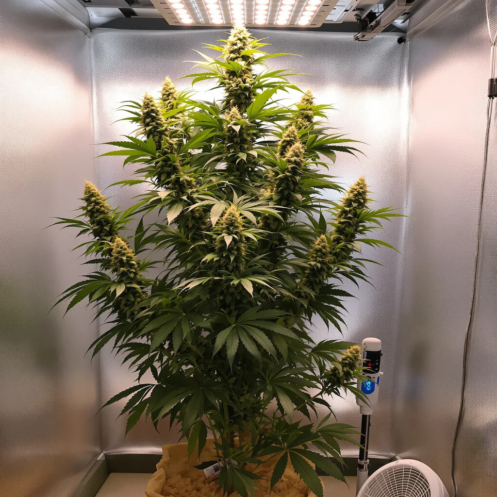 Apollo 13 5% indica / 95% sativa flower with visible trichomes