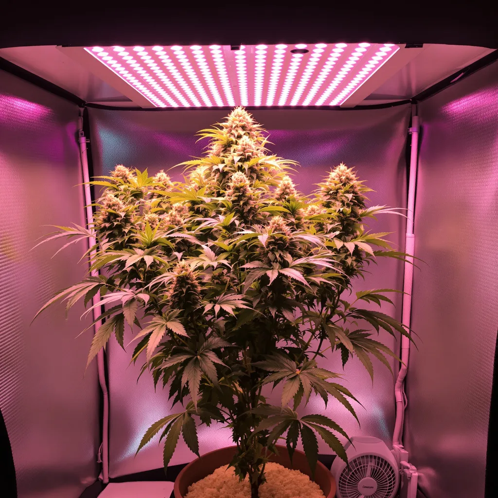 Apple Crisp 53% indica / 47% sativa flower with visible trichomes