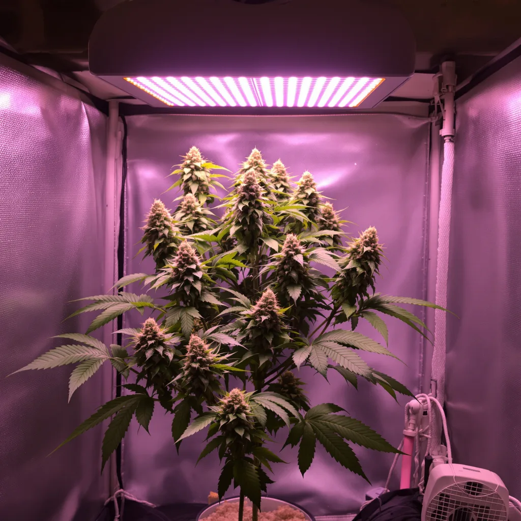 Apple Mintz 36% indica / 64% sativa flower with visible trichomes