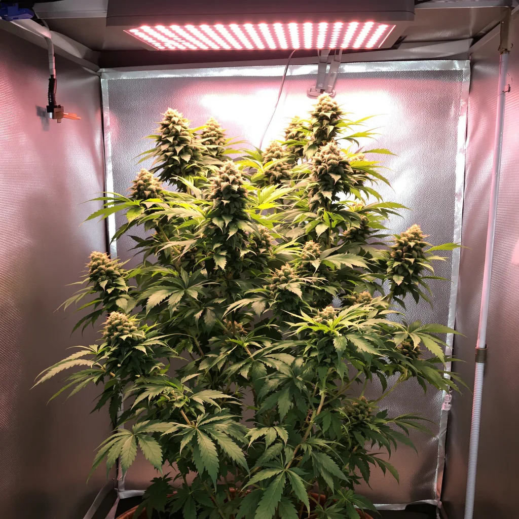 Apple Pie 56% indica / 44% sativa flower with visible trichomes