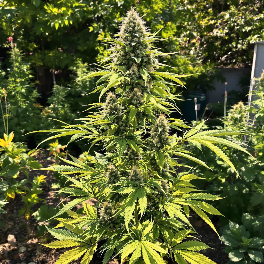 Apple Pie 56% indica / 44% sativa flower with visible trichomes