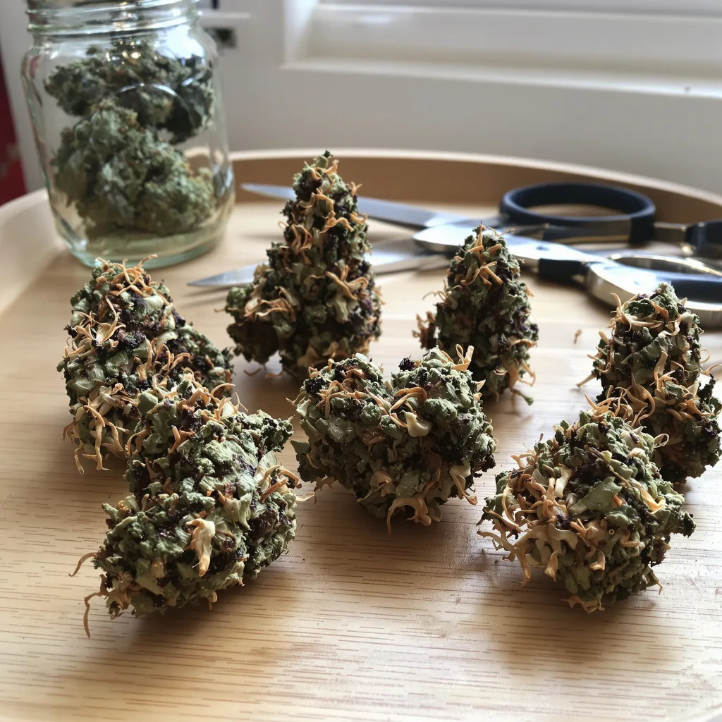 Athabasca 88% indica / 12% sativa flower with visible trichomes