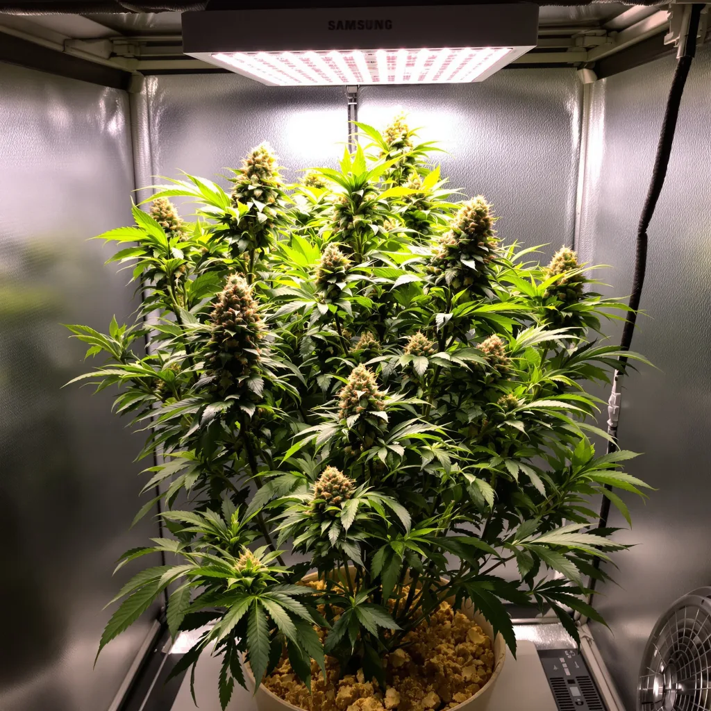Athabasca 88% indica / 12% sativa flower with visible trichomes