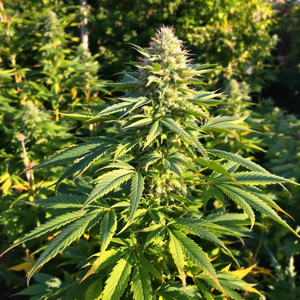 Athabasca 88% indica / 12% sativa flower with visible trichomes