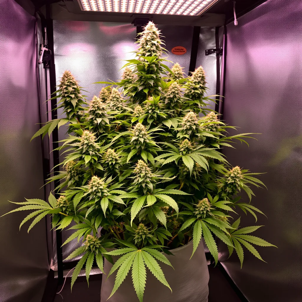 Avidekel CBD 80% indica / 20% sativa flower with visible trichomes