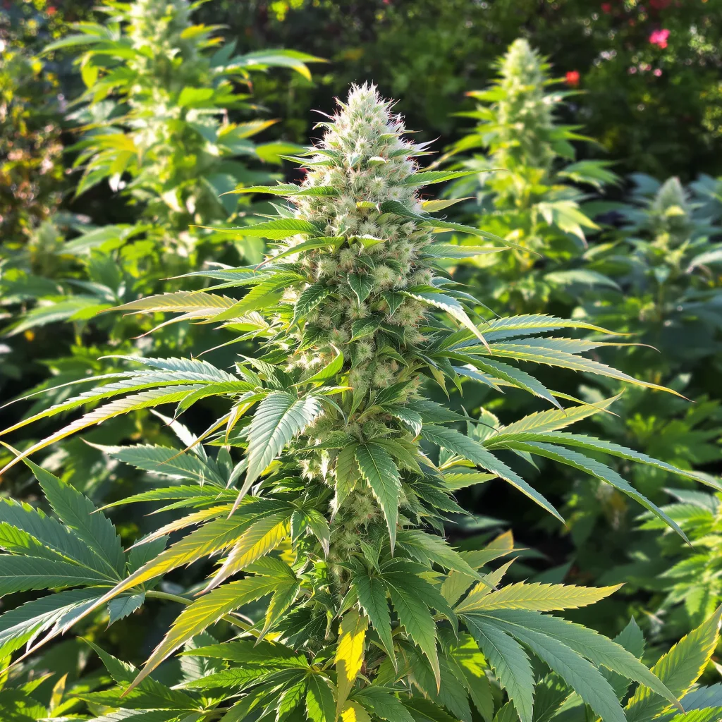 Avidekel CBD 80% indica / 20% sativa flower with visible trichomes