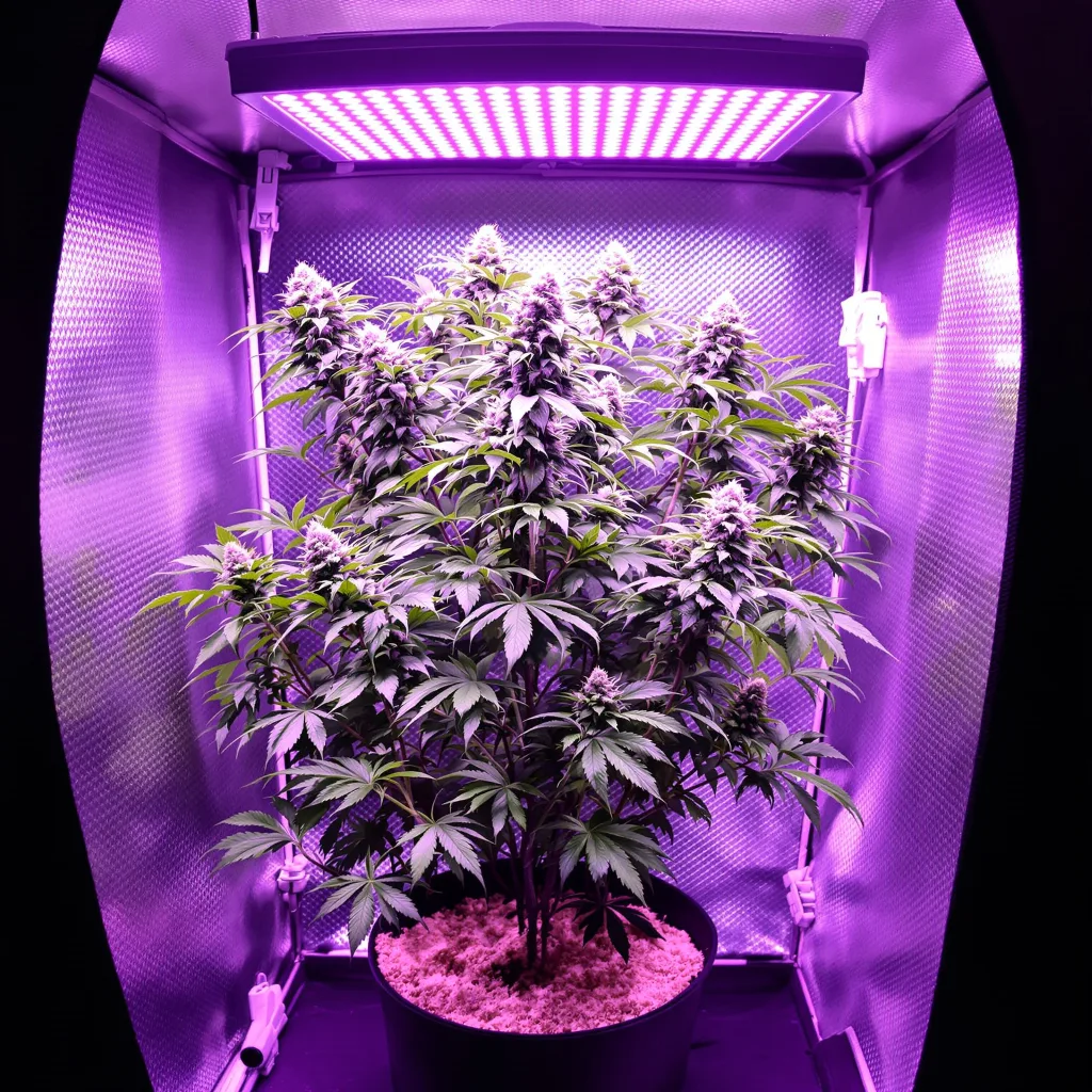 B-52 65% indica / 35% sativa flower with visible trichomes