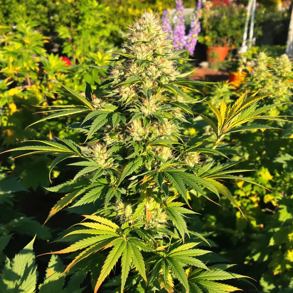 B-52 65% indica / 35% sativa flower with visible trichomes
