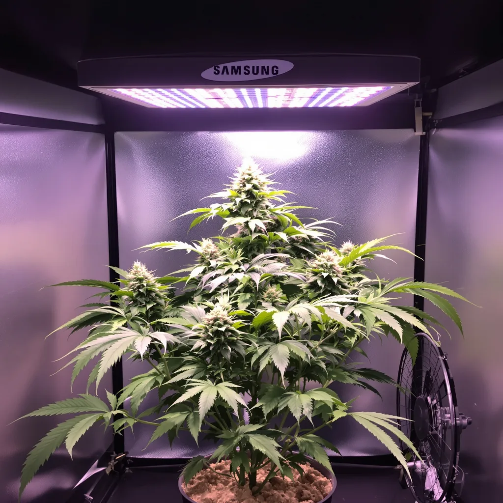 Badazz Rolex 77% indica / 23% sativa flower with visible trichomes