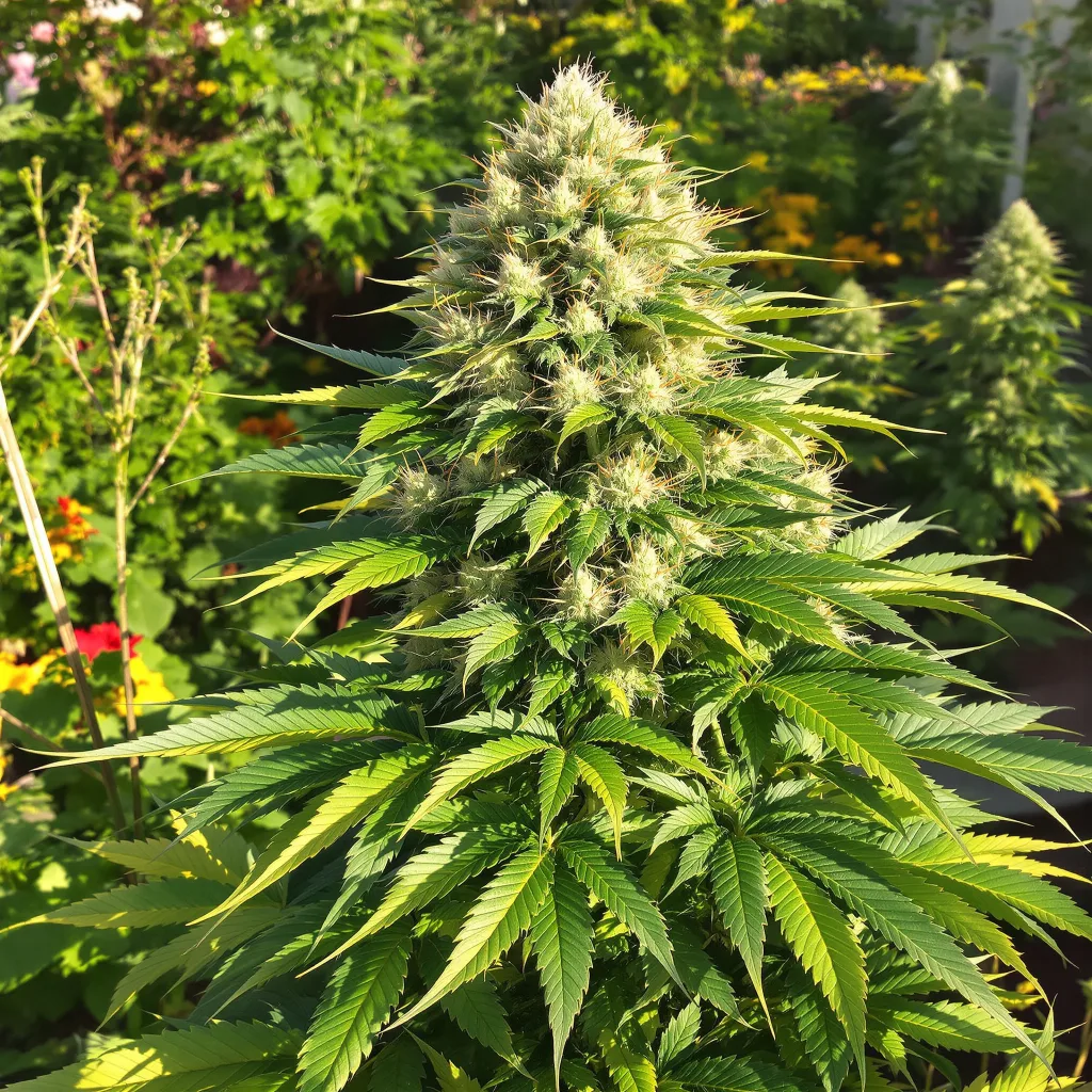 Badazz Rolex 77% indica / 23% sativa flower with visible trichomes