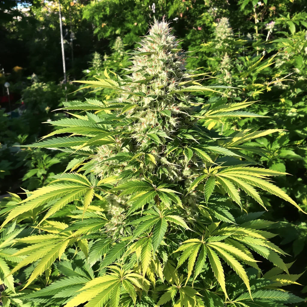 Baked Apple 87% indica / 13% sativa flower with visible trichomes