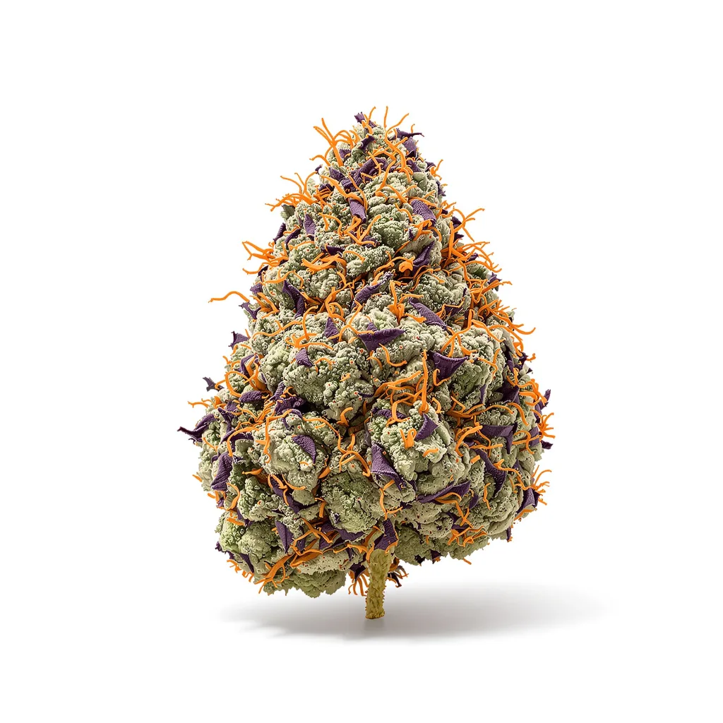 Banana Kush cannabis plant in flowering stage — 80-110 cm autoflower