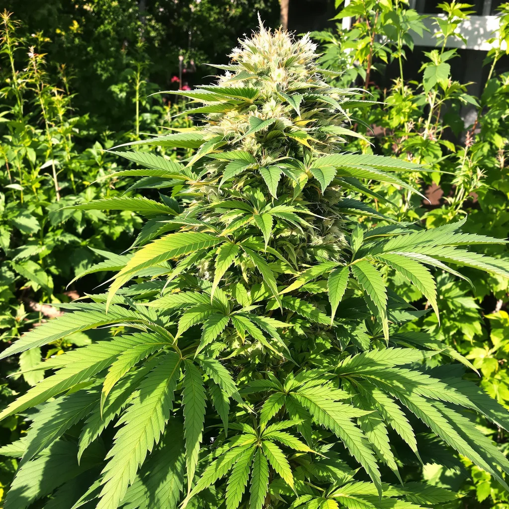 Barbara Bud 69% indica / 31% sativa flower with visible trichomes