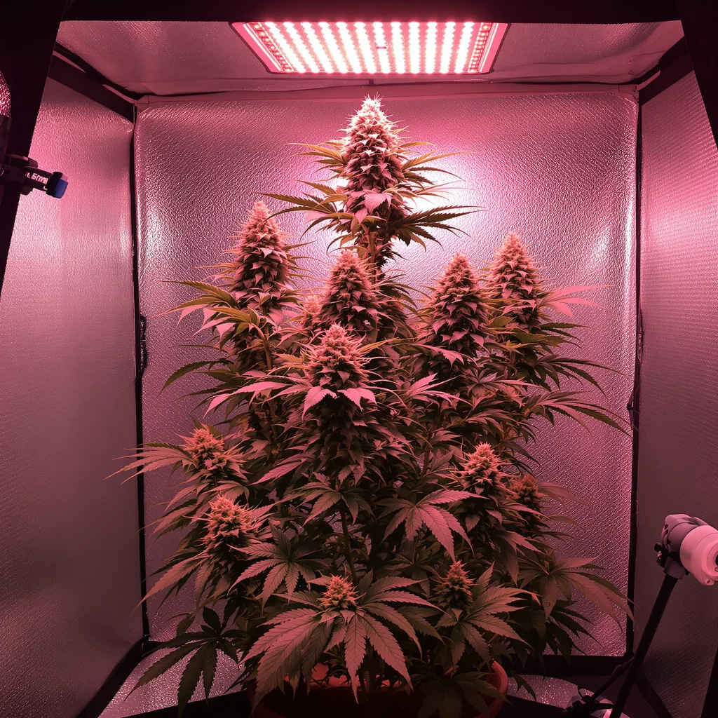 Bear Dance 17% indica / 83% sativa flower with visible trichomes